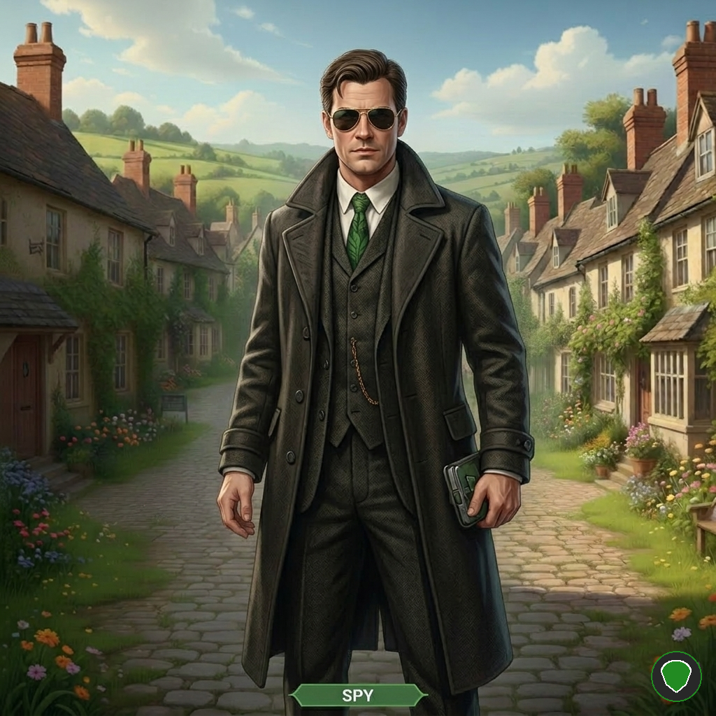 Spy role portrait